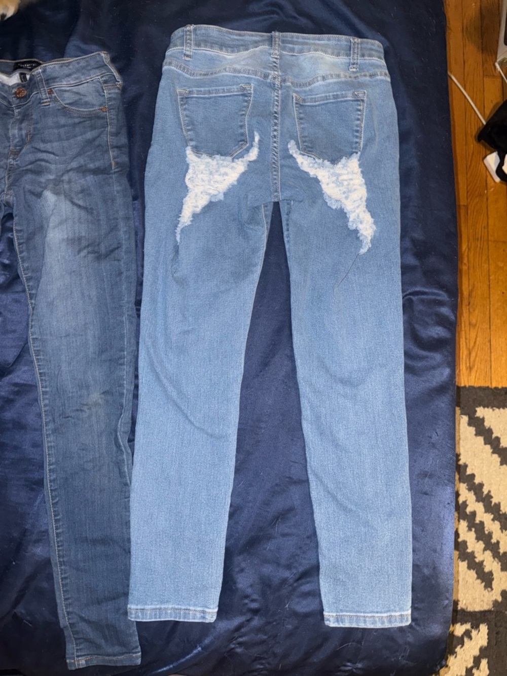 Fashion Nova Jeans With Ripped Back Pockets